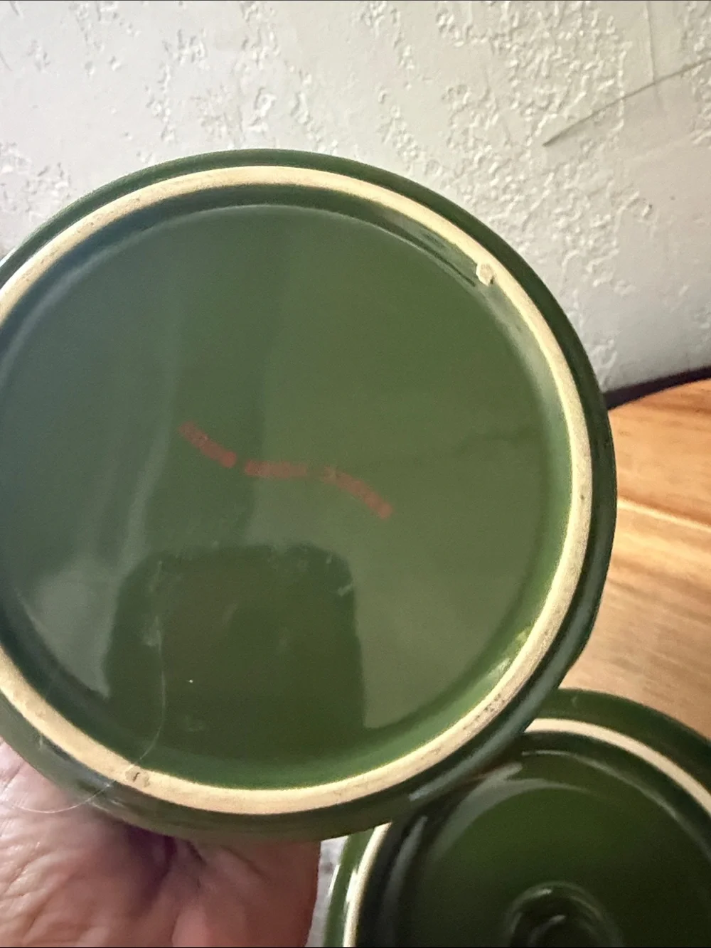 Green Ceramic Casserole with Lid - Classic Tabletop Serving Dish BROCC YOUR BODY